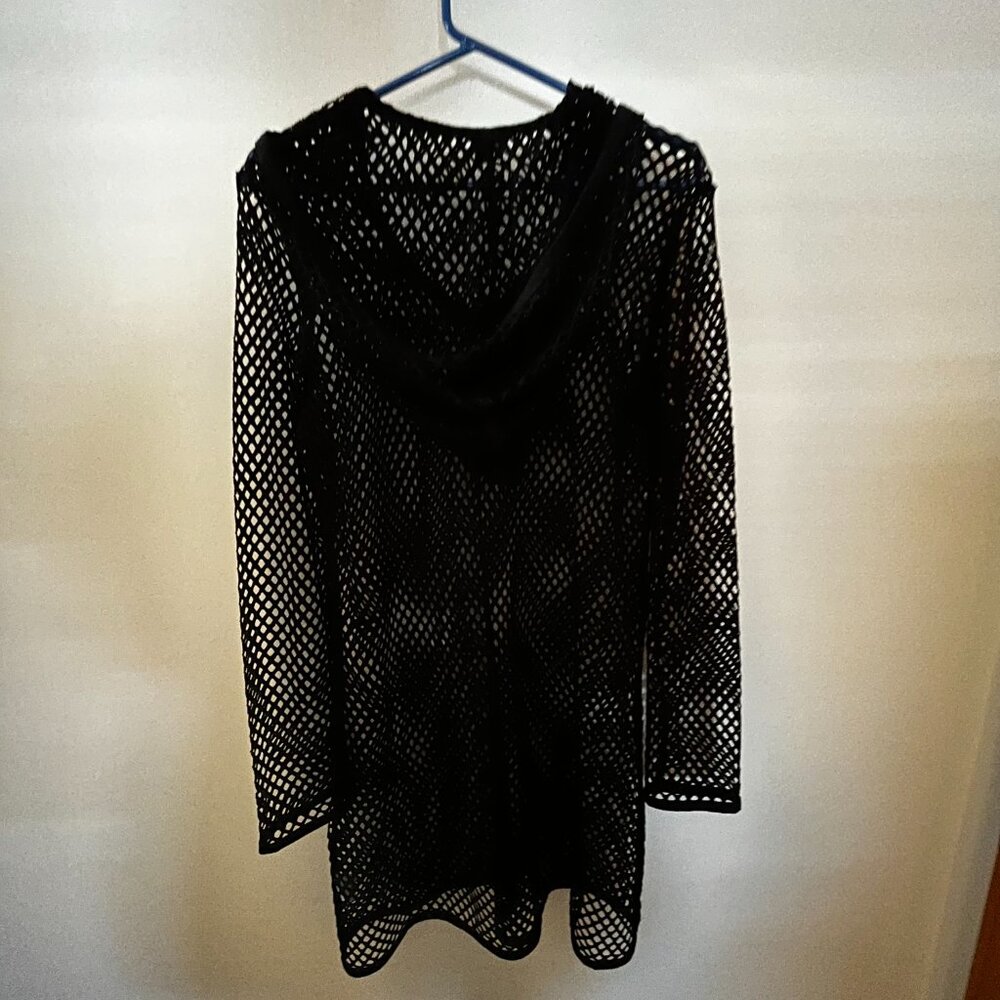 Balance Cover Up Collection, Black Diamond Pattern Swim Cover Up/ Size XL